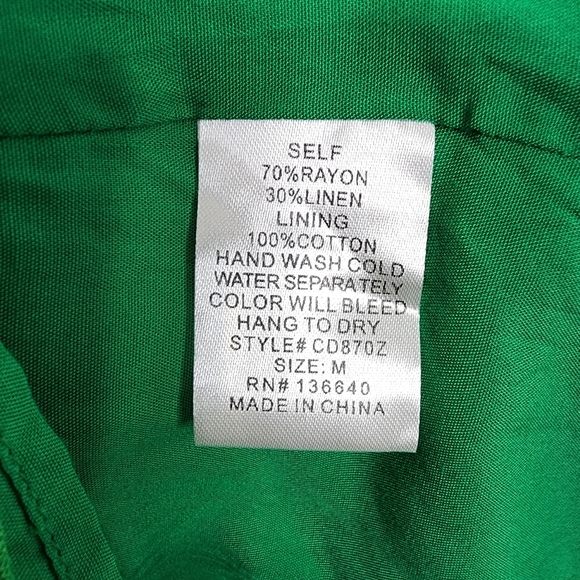 L'ATISTE by Amy dress size medium Color green - Picture 11 of 15